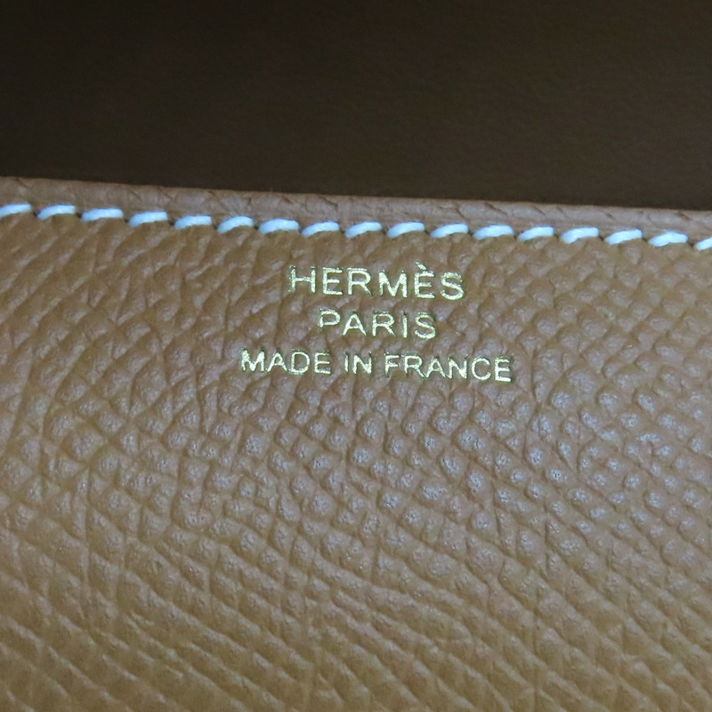 金棕色 Epsom牛皮 Constance Elan 肩背包 W刻 金扣【HERMES 愛馬仕】 H085425CD-7