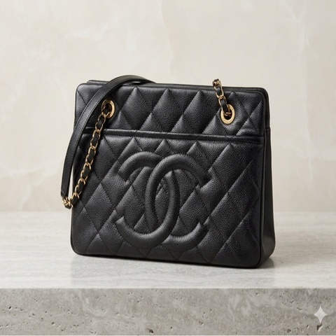 CHANEL Petite Timeless Tote (PTT) Bag Carviar 香奈兒絕版荔枝皮托特包