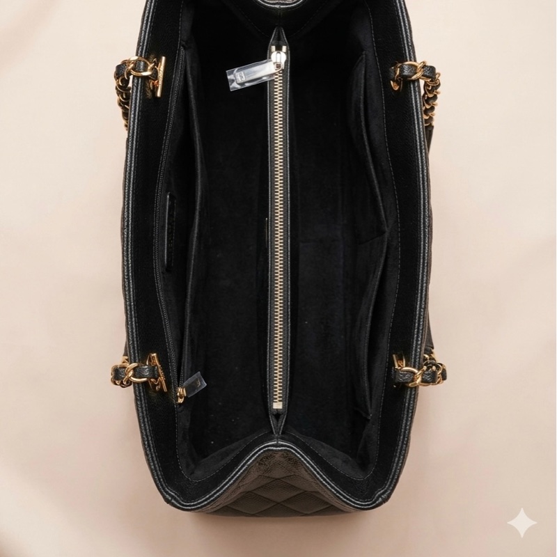 CHANEL Petite Timeless Tote (PTT) Bag Carviar 香奈兒絕版荔枝皮托特包-2