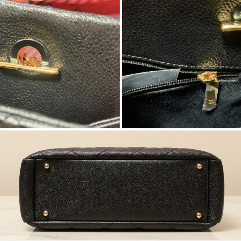 CHANEL Petite Timeless Tote (PTT) Bag Carviar 香奈兒絕版荔枝皮托特包-3