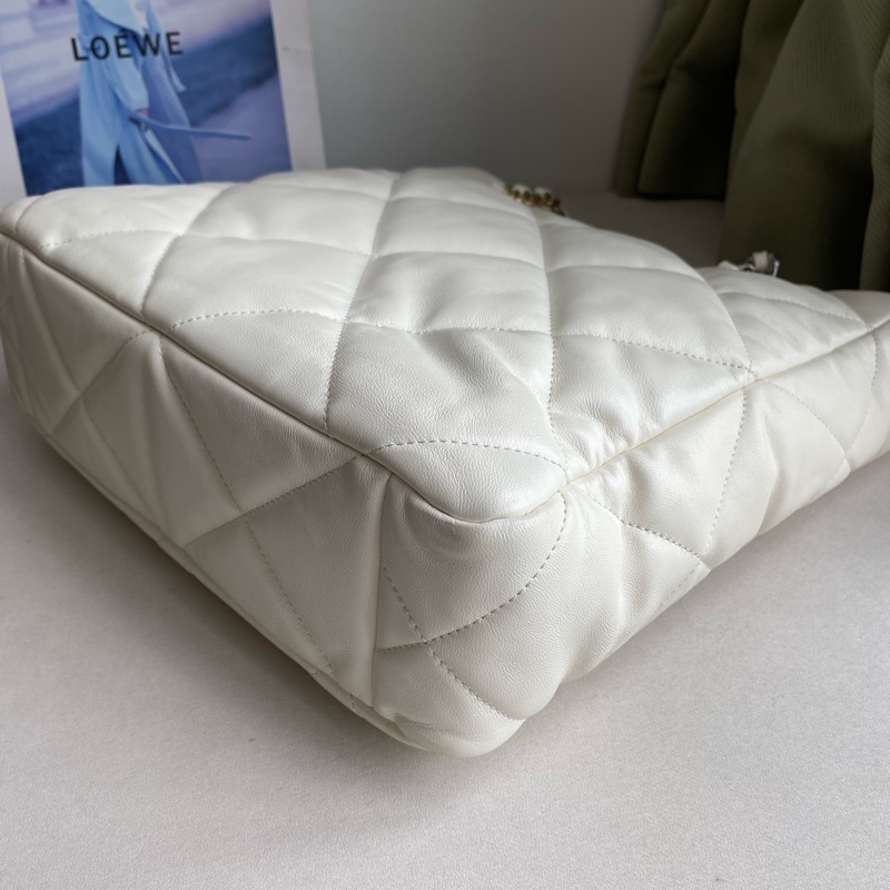 Chanel香奈兒19bag托特包 單肩購物袋 芯片款 底長30cm-4