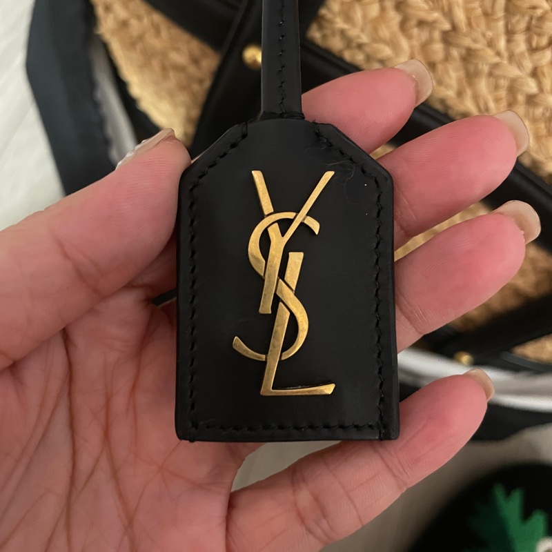 YSL 拉菲草草編包 2024年購入-1
