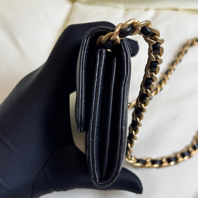 Chanel 香奈兒 19bag系列mini woc金扣鏈條包無卡30開-2