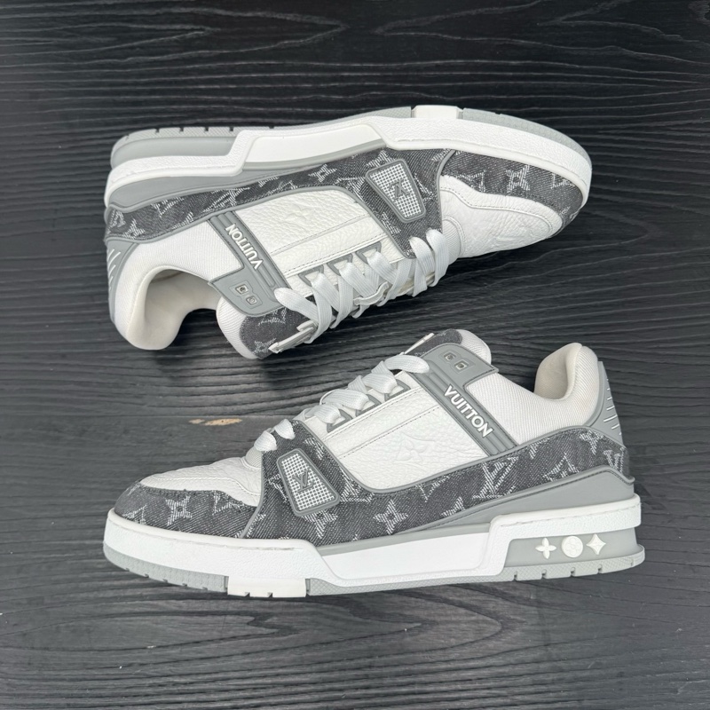 Louis Vuitton路易威登 trainer 白灰牛仔 42.5碼-5