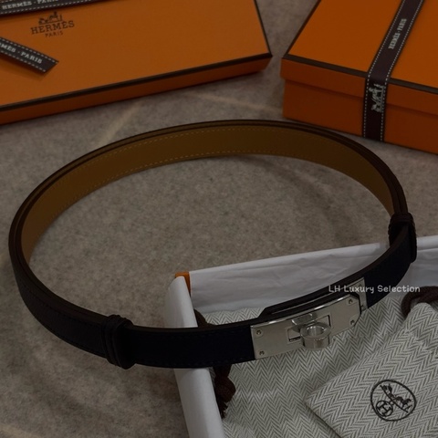 HERMÈS Kelly Belt 凱莉皮帶G刻🖤 【最火黑銀配色懂的人都知道有多難拿🔥】