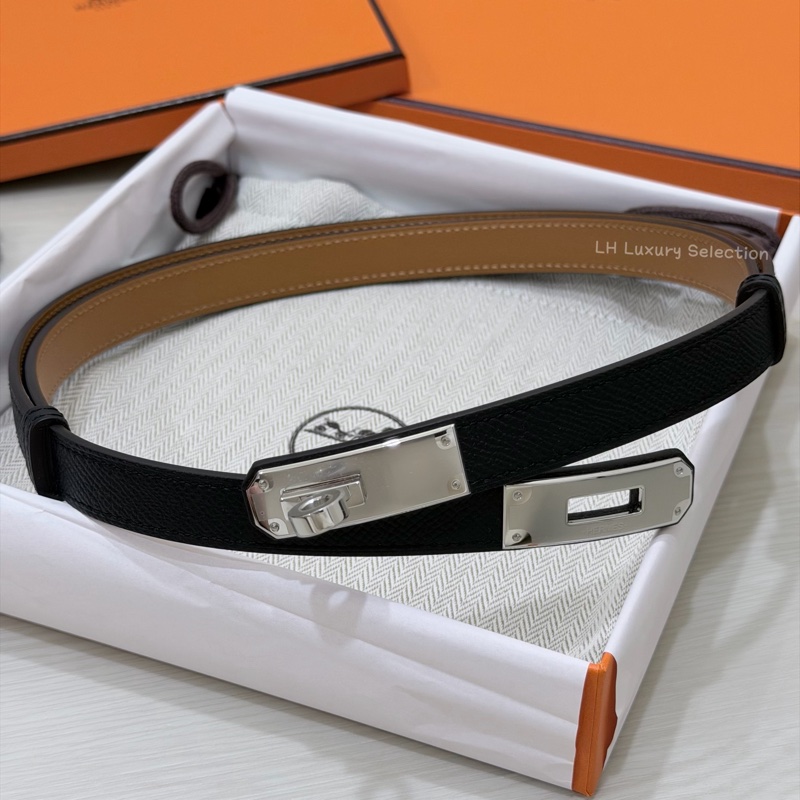 HERMÈS Kelly Belt 凱莉皮帶G刻🖤 【最火黑銀配色懂的人都知道有多難拿🔥】-1