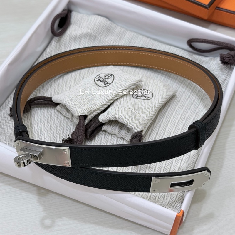 HERMÈS Kelly Belt 凱莉皮帶G刻🖤 【最火黑銀配色懂的人都知道有多難拿🔥】-3