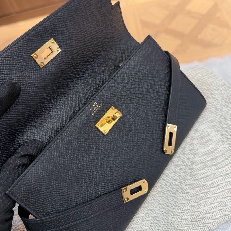 🌈Hermes🧡Kelly wallet長銀包🧡黑色金扣🌟99.8閑置🌈Epsom皮🌟kellywallet🌟Kelly 🌟長銀包🌟愛馬仕🌟-2