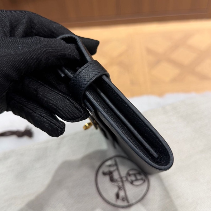 🌈Hermes🧡Kelly wallet長銀包🧡黑色金扣🌟99.8閑置🌈Epsom皮🌟kellywallet🌟Kelly 🌟長銀包🌟愛馬仕🌟-5