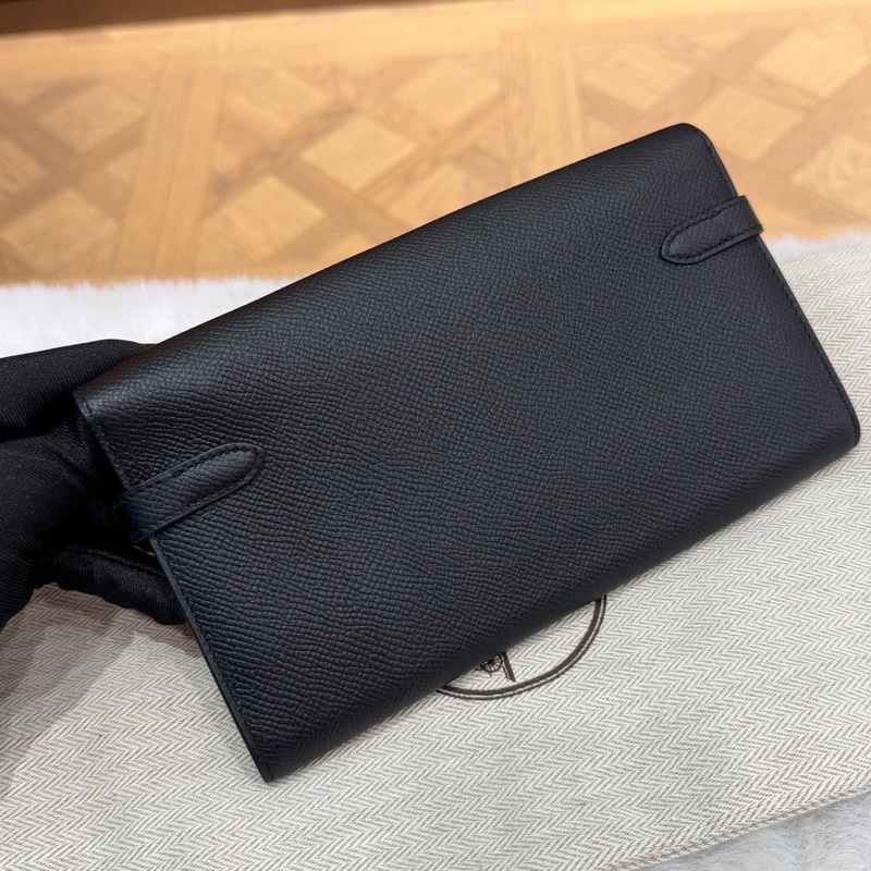 🌈Hermes🧡Kelly wallet長銀包🧡黑色金扣🌟99.8閑置🌈Epsom皮🌟kellywallet🌟Kelly 🌟長銀包🌟愛馬仕🌟-6