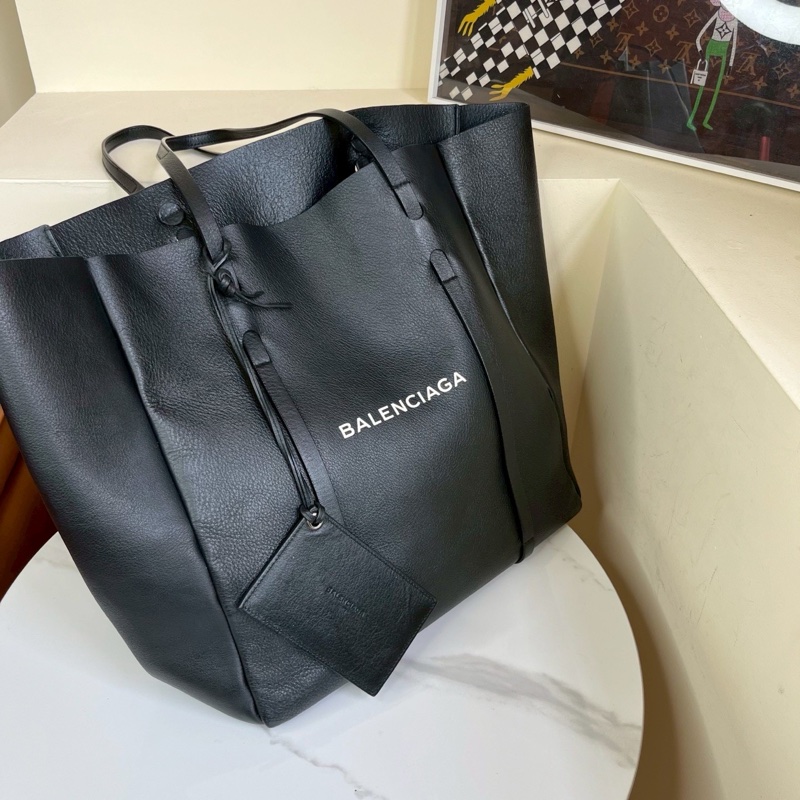 高級百搭款🥹Balenciaga巴黎世家黑色字母logo托特包手提單肩包-8