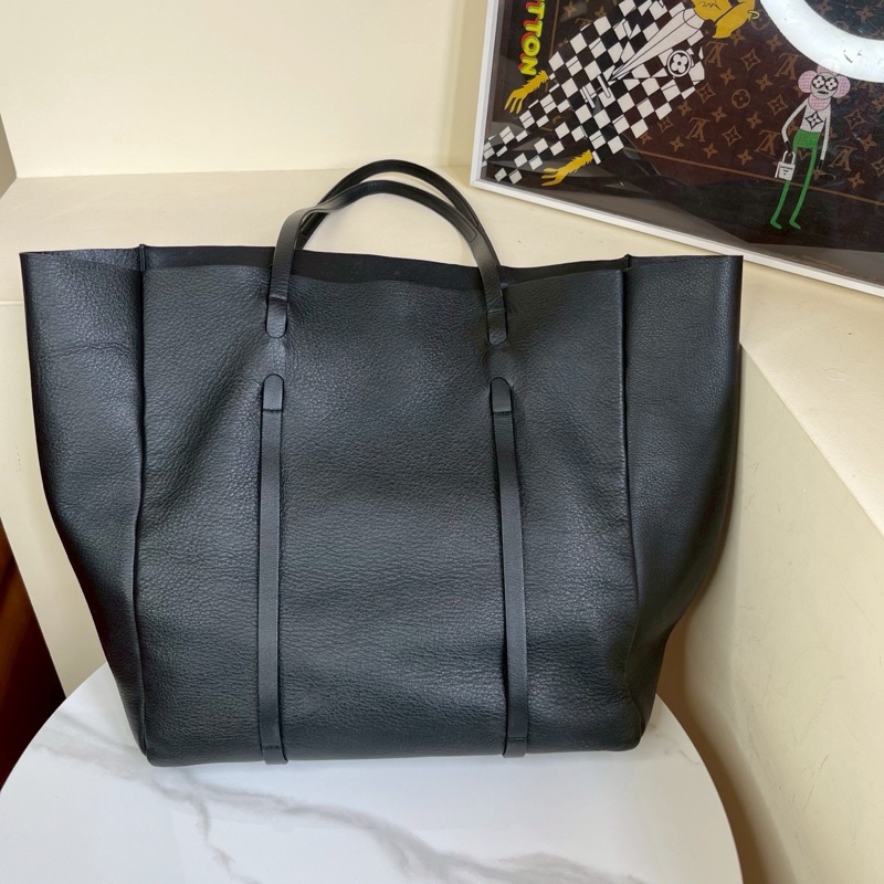 高級百搭款🥹Balenciaga巴黎世家黑色字母logo托特包手提單肩包-9