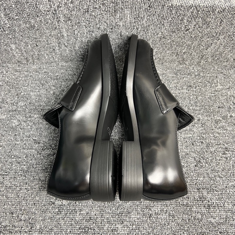 全新Prada 普拉達 三角标 黑色皮面樂福鞋 36碼-6