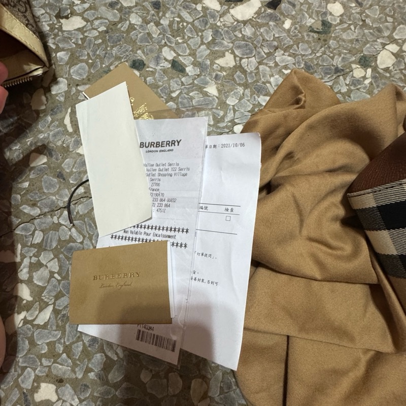 BURBERRY 巴寶莉 Canterby 經典格紋拼接皮革手提肩背包(深卡其x駝)-15