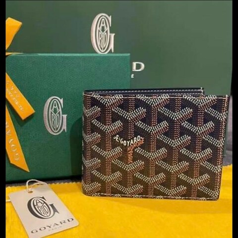 Goyard victoire經典標誌印花對開短夾