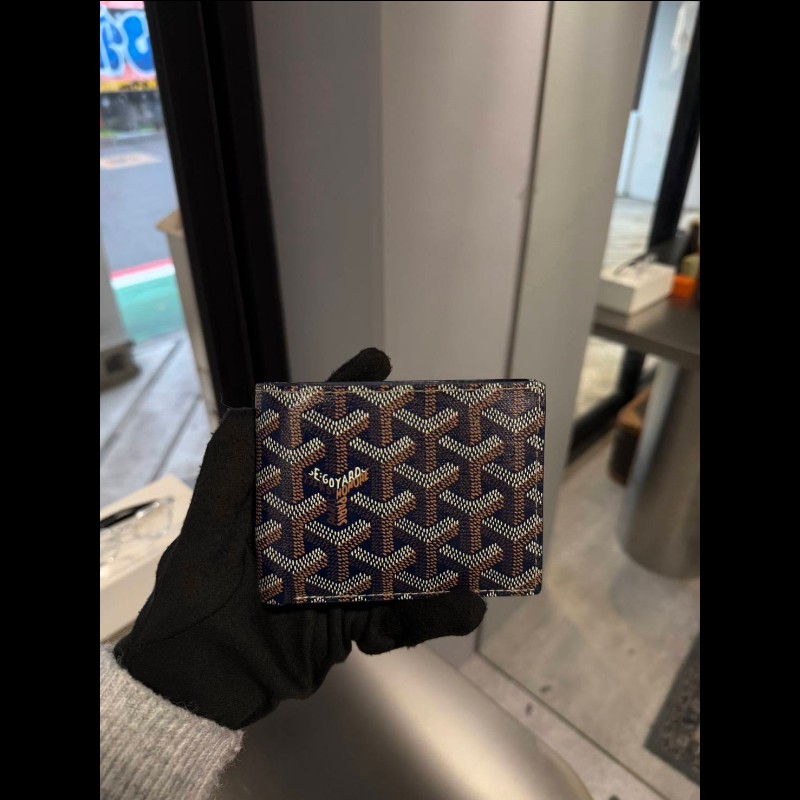Goyard victoire經典標誌印花對開短夾-1