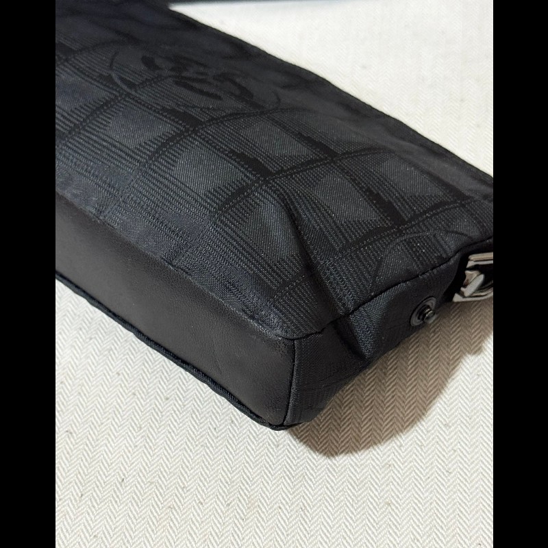 Chanel 經典緹花帆布手拿包 斜背包-12