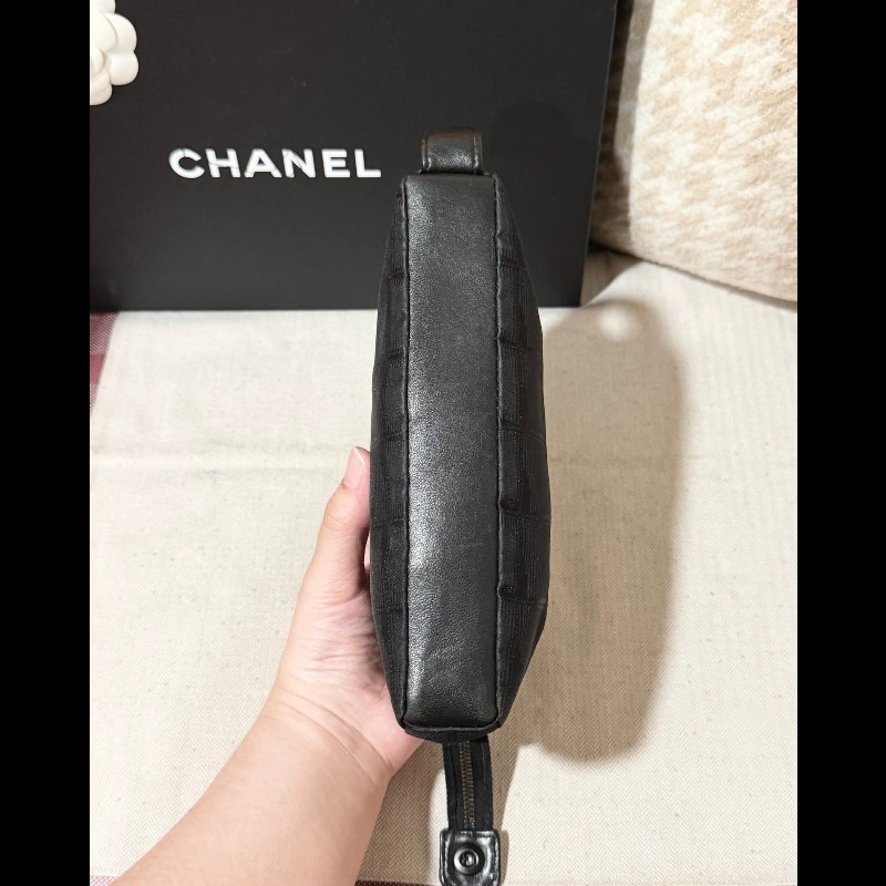 Chanel 經典緹花帆布手拿包 斜背包-14