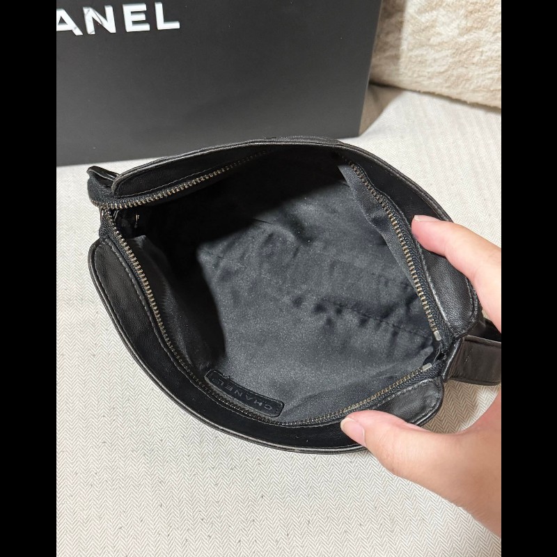 Chanel 經典緹花帆布手拿包 斜背包-16
