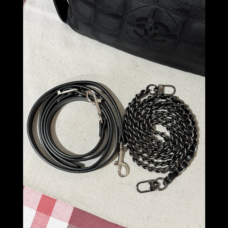 Chanel 經典緹花帆布手拿包 斜背包-19
