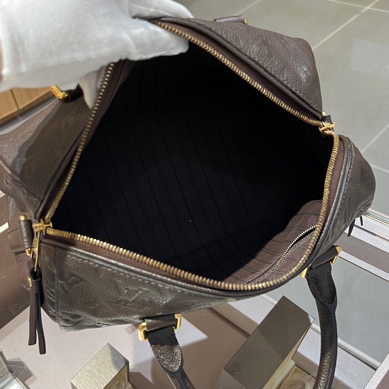 LV路易威登 Speedy25压纹斜挎包-4