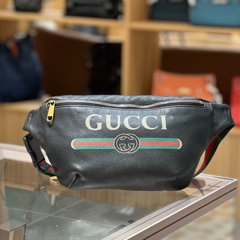 Gucci全皮腰包胸包单肩包-0