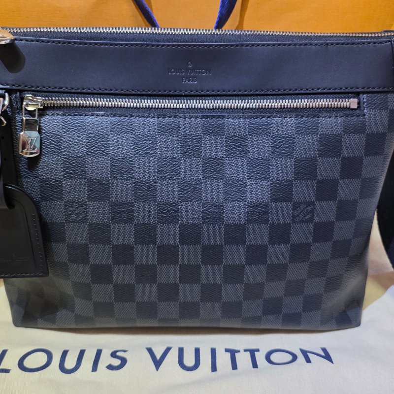LV MICK PM 黑棋盤郵差斜背包 N40003-0