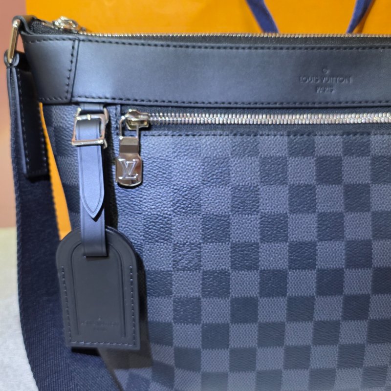 LV MICK PM 黑棋盤郵差斜背包 N40003-7
