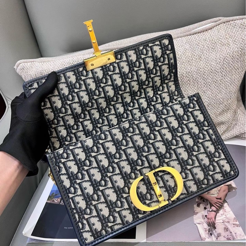 Dior迪奧老花蒙田30鏈條包-8