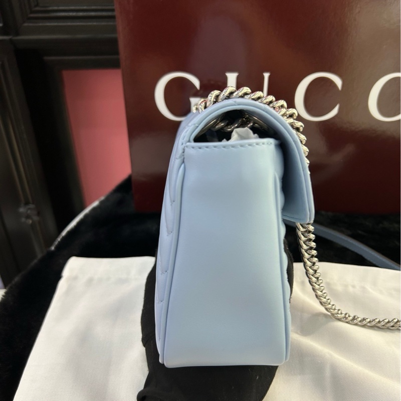 古馳Gucci 99新閒置新全套 藍銀馬蒙26-2