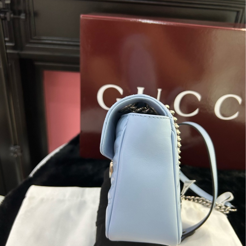 古馳Gucci 99新閒置新全套 藍銀馬蒙26-3