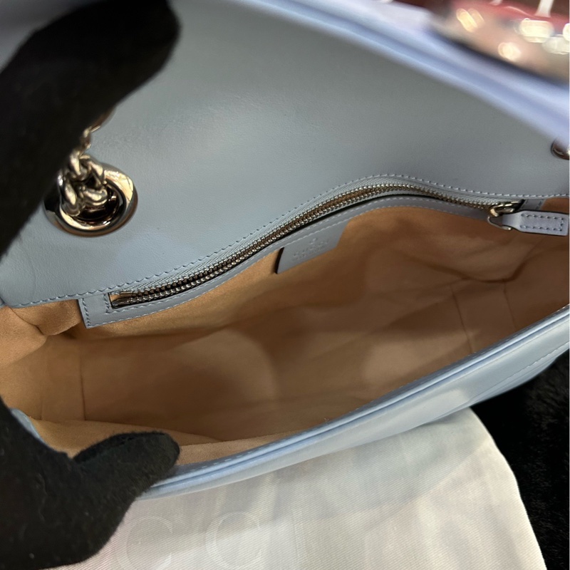 古馳Gucci 99新閒置新全套 藍銀馬蒙26-6