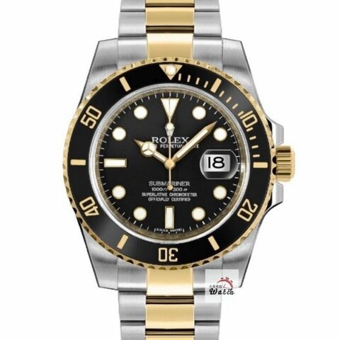 【大眾名錶】ROLEX勞力士 116613LN 潛航者 2018/05全配件 熱門款 陶瓷圈 半金黑水鬼 已貼膜 錶徑40mm 自動上鍊 大眾名錶G276