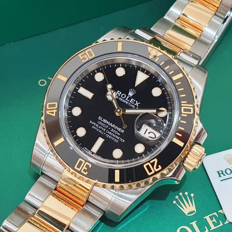 【大眾名錶】ROLEX勞力士 116613LN 潛航者 2018/05全配件 熱門款 陶瓷圈 半金黑水鬼 已貼膜 錶徑40mm 自動上鍊 大眾名錶G276-8