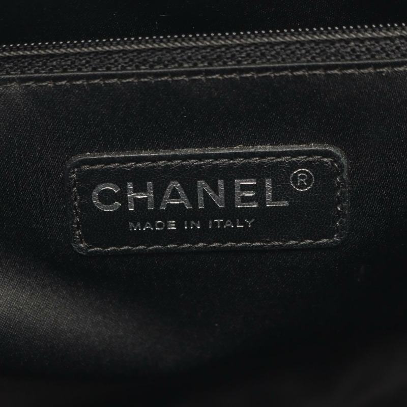 香奈兒 (CHANEL) Matelasse Grand Shopping GST 單肩手提包 A50995 黑色皮革二手-3