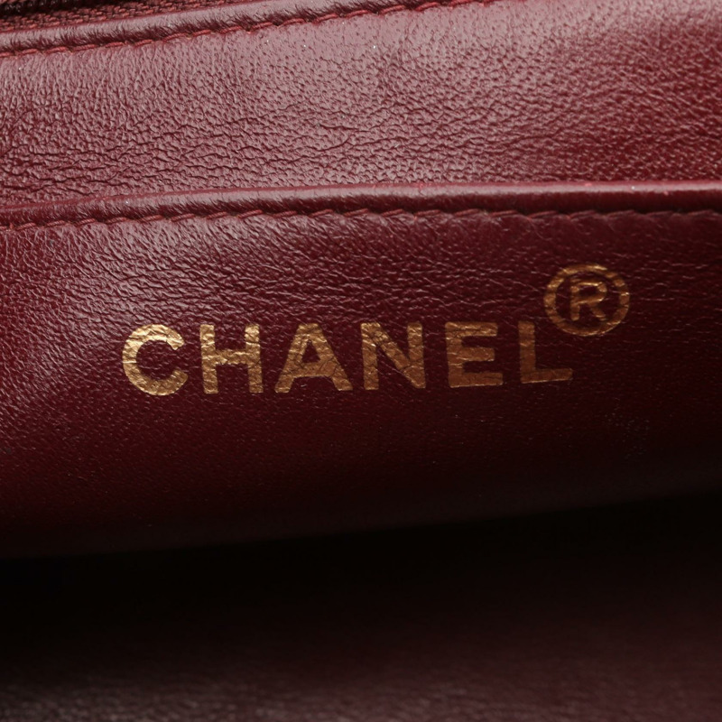 香奈兒 (CHANEL) 絎縫 Diana 翻蓋鏈條單背包 A01164 羊皮黑色金色五金二手-3