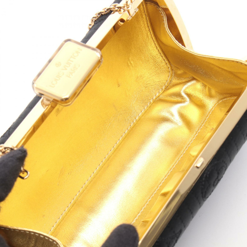 路易威登 Minaudiere V 鏈條斜背包 M95750 Monogram 緞面 BK-2