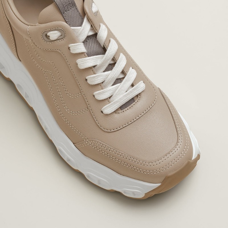 全新 原價NT$ 45,200 愛馬仕女款 Impulse運動鞋 鵝卵石米色beige galet EU37-2