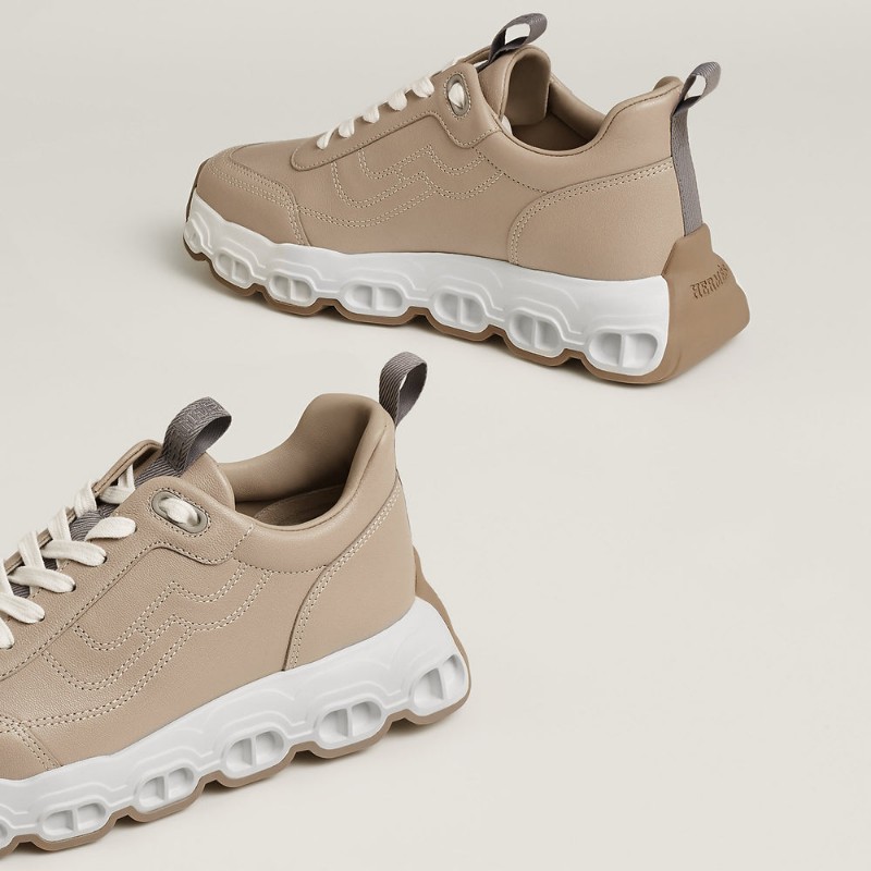 全新 原價NT$ 45,200 愛馬仕女款 Impulse運動鞋 鵝卵石米色beige galet EU37-4