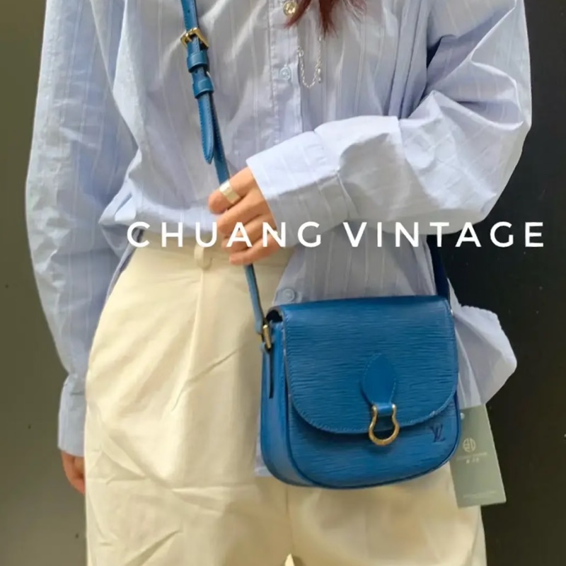 🌷Louis Vuitton 水波紋斜背包EPI側背包｜經典花紋✦fufu style 精品✦ 氣質款｜側背包.斜背包-1
