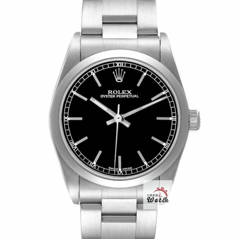 【大眾名錶】ROLEX勞力士 77080 OP蠔式恆動 中型款女錶 黑色T柱面盤 錶徑31mm 2230自動上鍊 不銹鋼材質 大眾名錶G278