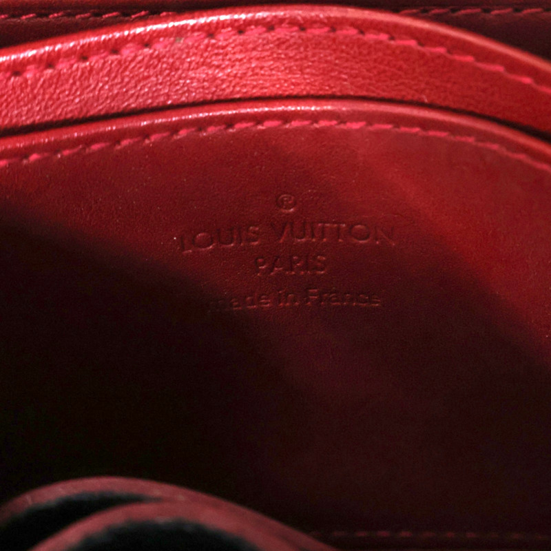 紅色 漆皮 壓花 Zippy 拉鍊 短夾【LOUIS VUITTON LV 路易威登】 M93608-3