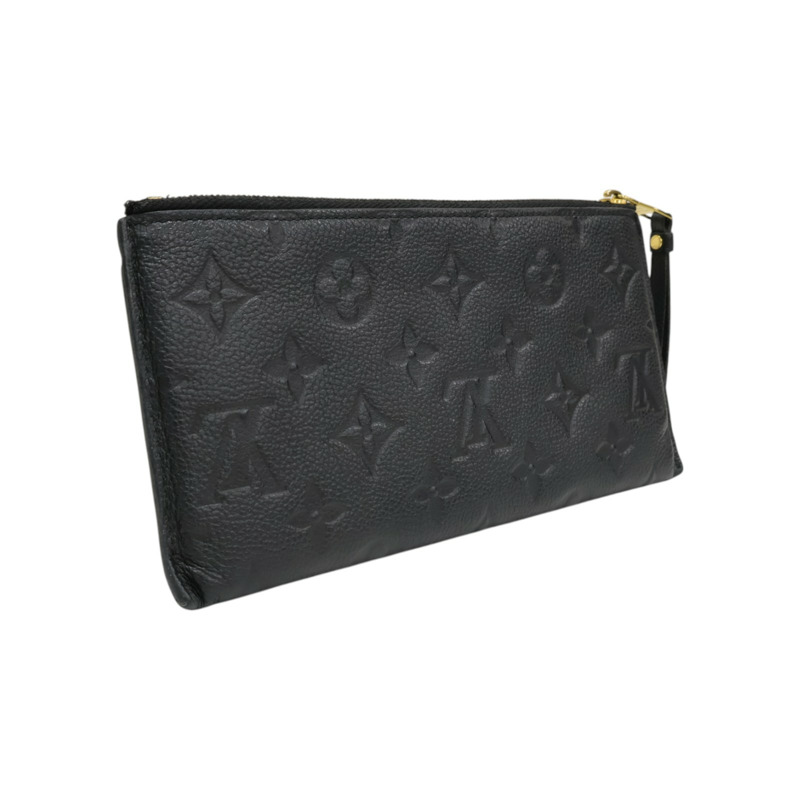 黑色 原花牛皮壓紋 Melanie BB 拉鍊 長夾【LOUIS VUITTON LV 路易威登】 M68712-1