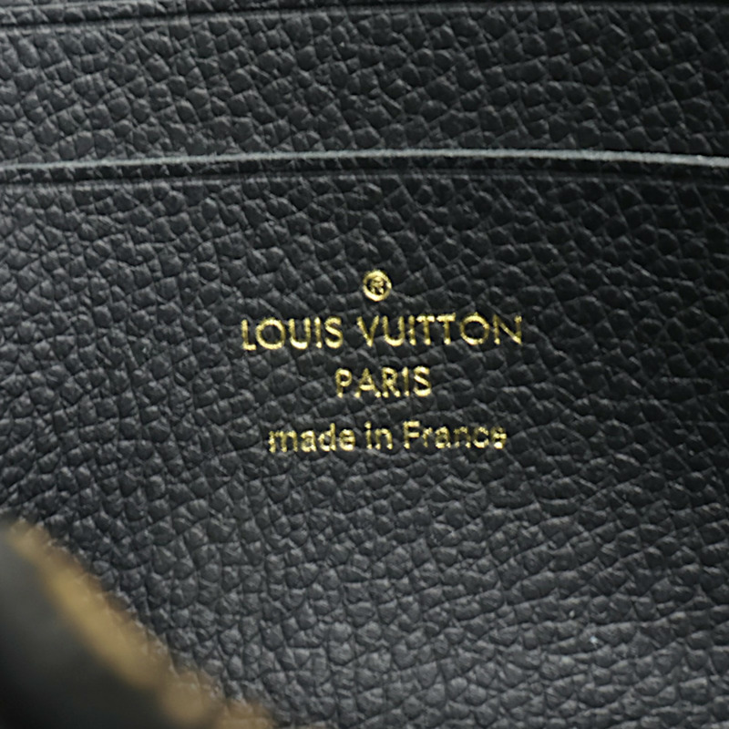 黑色 原花牛皮壓紋 Melanie BB 拉鍊 長夾【LOUIS VUITTON LV 路易威登】 M68712-6