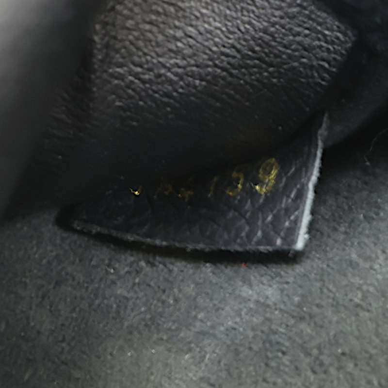 黑色 原花牛皮壓紋 Melanie BB 拉鍊 長夾【LOUIS VUITTON LV 路易威登】 M68712-7