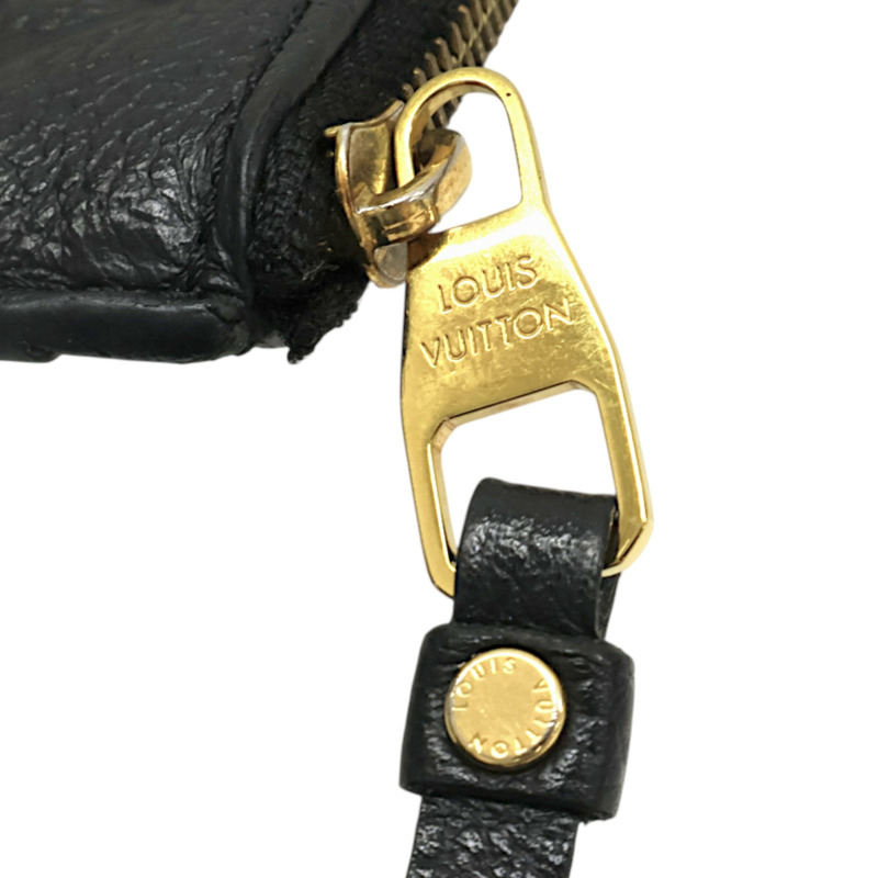 黑色 原花牛皮壓紋 Melanie BB 拉鍊 長夾【LOUIS VUITTON LV 路易威登】 M68712-12