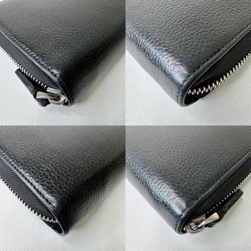 MONTBLANC萬寶龍 牛皮ㄇ字拉鍊長夾-9
