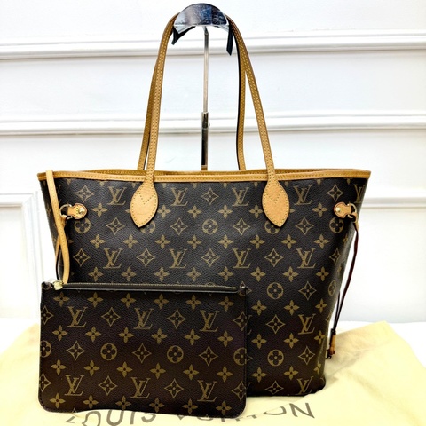 抵用價❣️經典中古老花LV Neverfull M'm