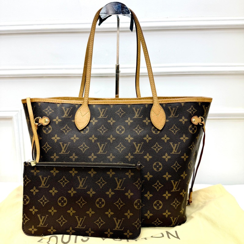 抵用價❣️經典中古老花LV Neverfull M'm-0