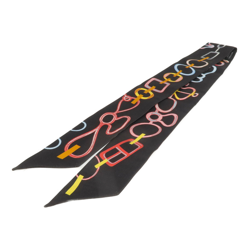HERMES 絲質Twilly絲巾-1